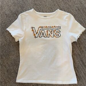 Vans white tee, size medium